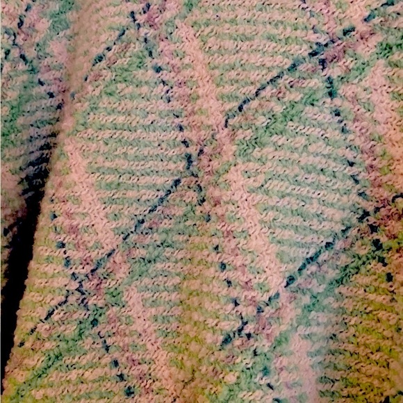 SHAMROCK PONCHO Softie Alpaca Wool Blend Green Cheerful Boho Made in Ireland - Picture 11 of 16